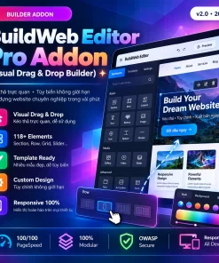BuildWeb Editor Pro Addon (Visual Drag & Drop Builder)