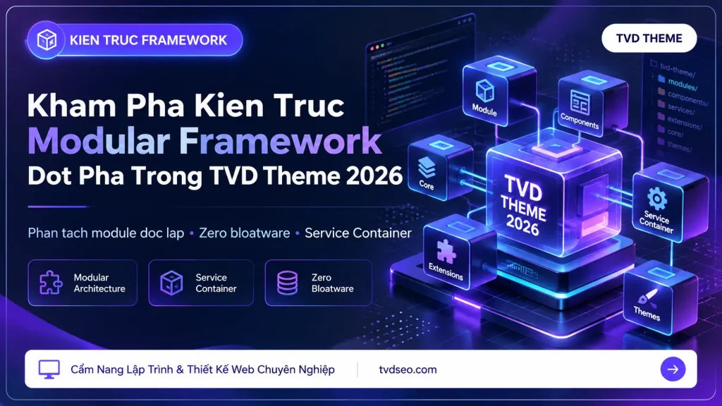 Khám Phá Kiến Trúc Modular Framework Đột Phá Trong TVD Theme 2026