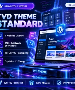 TVD Theme — Gói Standard (Bản Quyền 1 Website)