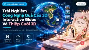 Trải Nghiệm Công Nghệ Quả Cầu 3D Interactive Globe Và Thiệp Cưới 3D