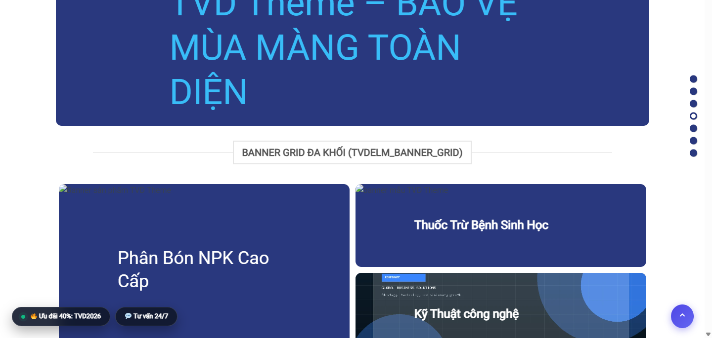 Shortcode block media banner grid slider gallery trong BuildWeb